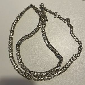 Unbranded embellished chain belt.